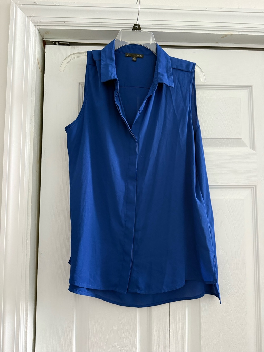 Adrianna Papell Sleeveless Collared Camisole in Royal Blue